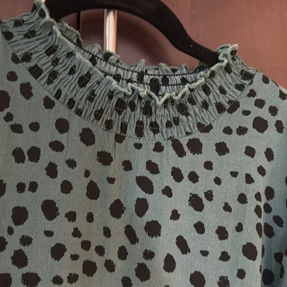 Misguided Women’s Long sleeves leopard print maxi dress Green/black Size Small - Picture 3 of 12